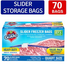 70 Count Slider Storage Bags, Zippered Fresh-keeping Bag, Heavy Duty Food Sorting Storage Bag, Food Preservation Sealed Bag, For Fruit, Grain