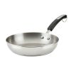 Brilliance 10 Inch Stainless Steel Frying Pan, Induction Compatible, Metal Utensil and Dishwasher Safe, Stainless Steel