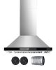 Wall Mount Range Hood, 30 inch Chimney-Style Ceiling Mount Vent, 800 CFM Stainless Steel Kitchen Stove Hood with Gesture & Touch Control, LED Light