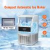 Commercial Ice Maker 110-120LBS/24H with 33LBS Bin 110v, Full Heavy Duty Stainless Steel Construction, Automatic Operation, Clear Cube for Home Bar