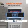 Commercial Ice Maker Machine, 90LBS/24H with 24LBS Bin, Stainless Steel Automatic Operation Commercial Ice Maker for Home Bar Restaurant