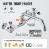 Stainless Steel Prep & Utility Sink, 1 Compartment Free Standing Small Sink Include Faucet & legs, 27"x41" Commercial Single Bowl Sinks for Garage