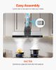 Under Cabinet Range Hood, 36 Inch Kitchen Vent Hood, 900CFM Dual Motors Stainless Steel Stove Hood, with Gesture & Touch Control, LED Light