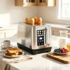 Kitchen 2-Slice Toaster with LED Display for Household