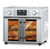 Pizza Oven Bread Machine Oven 26QT Large Capacity French Double Door Air Fryer 1700w 14 Preset Menus 7-in-1 Multifunctional for baking, baking