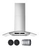 Wall Mount Range Hood, 36 inch Chimney-Style Ceiling Mount Vent, 800 CFM Stainless Steel Kitchen Stove Hood with Gesture & Touch Control, LED Light